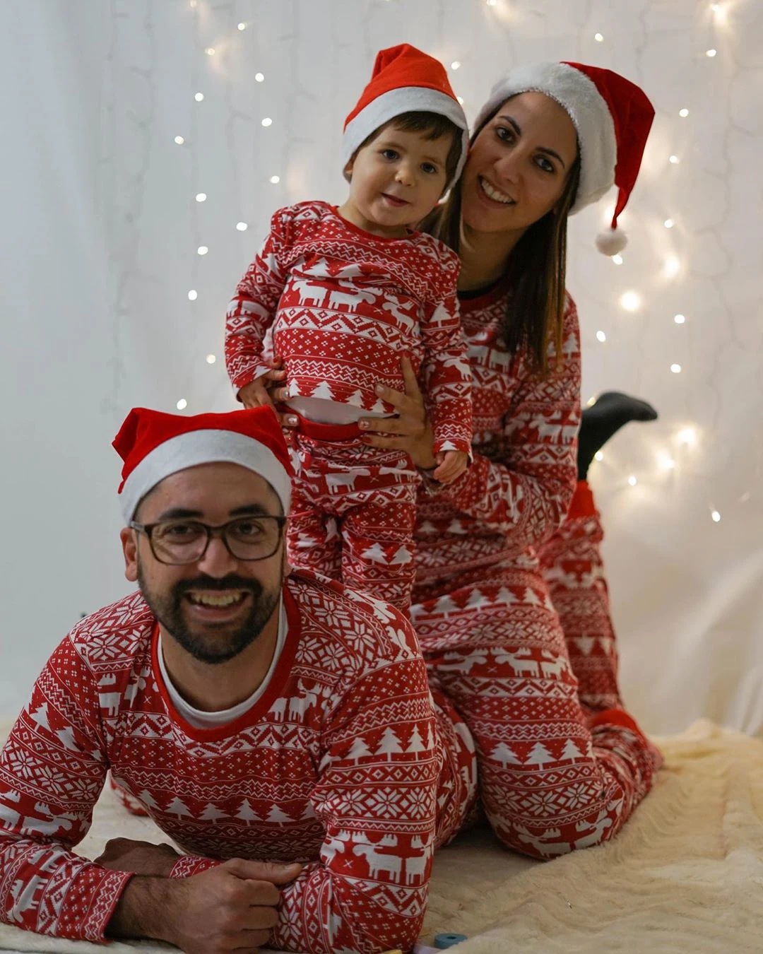 Mommy and Me Clothes 2023 New Christmas Pajamas Set for Family Soft Cute Sleepwear Adults Kids 2 Pieces Suit Xmas Look Outfits 3