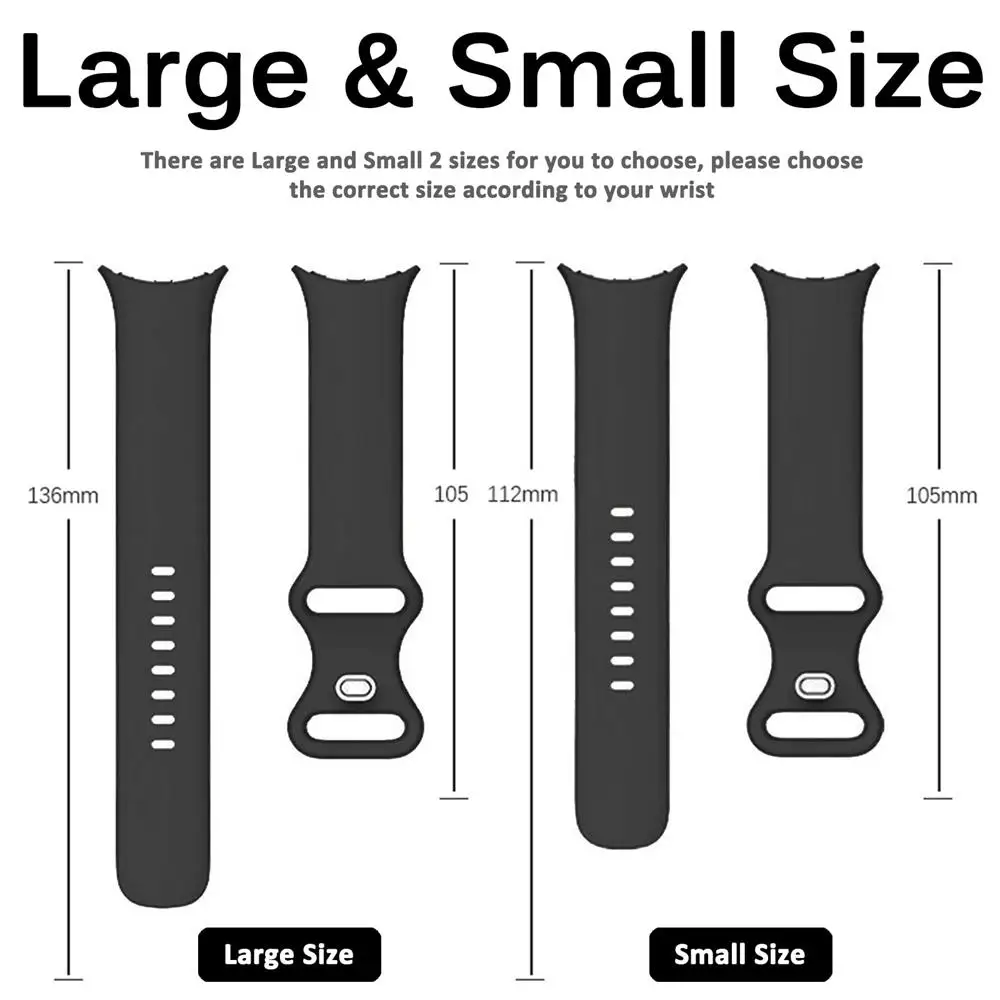 Silicone Sport Smartwatch Strap for Google Pixel Watch - No Gap Design Bracelet Accessory