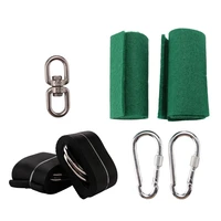 Swing Attachment Holds Attachment Swing Suspension Strap Kit With 2 Carabiners And D-Rings With 2 Tree Protection Pads 1