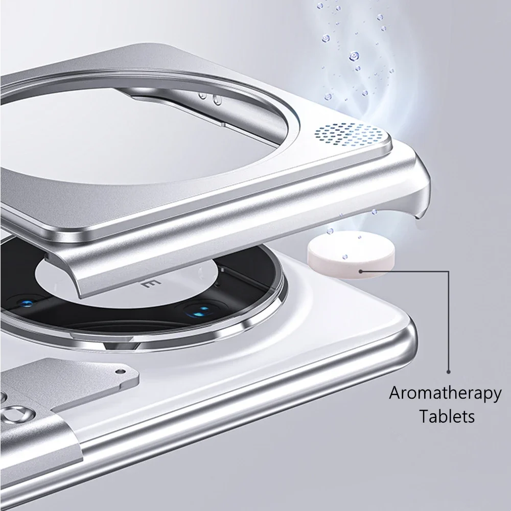 Aromatherapy Aluminum Cooling Phone Cases For Huawei Mate 60 Mate 60 Pro High Quality Metal Heat Dissipation Shockproof Cover