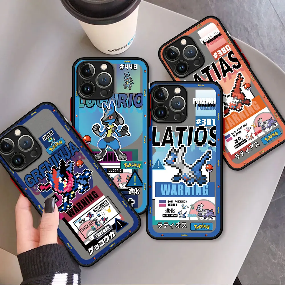 Hypebeast Light Up Phone Case Pokemon Cute Greninja Pixel Phone