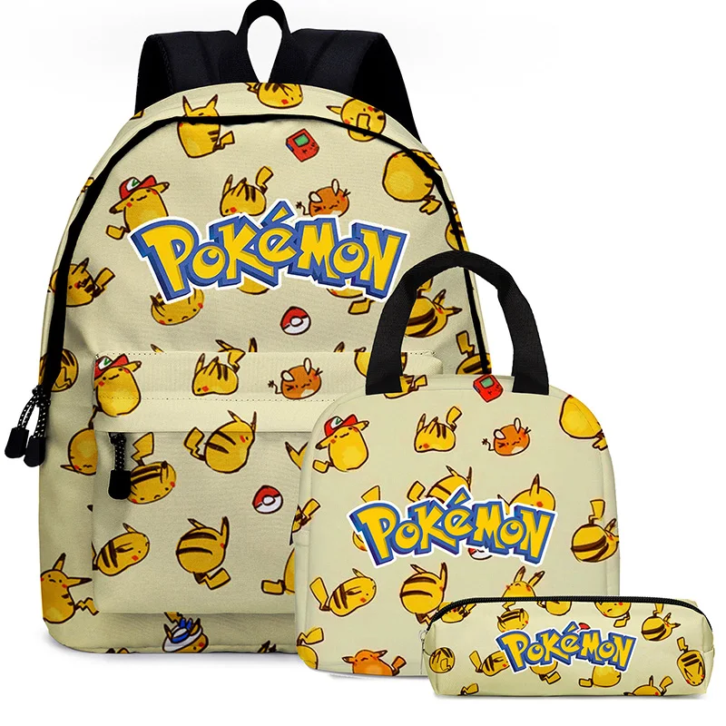 Pokemon Backpack with Lunch Box and with Pencil Box