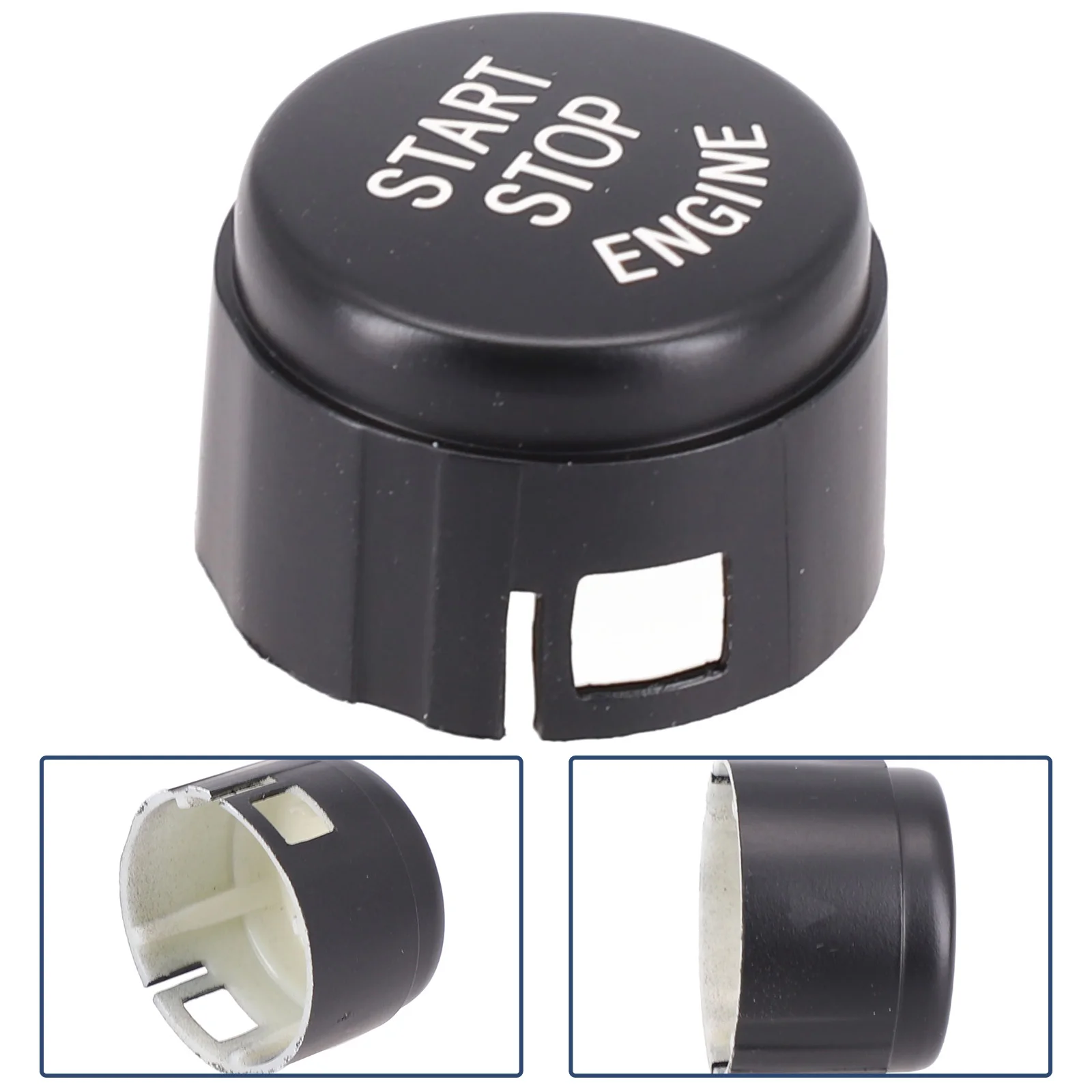 

Button Switch Cover 1x Start Stop Engine 1.1x0.7inch ABS Plastic Easy Installation For BMW 5/6/7 Series F01 F02