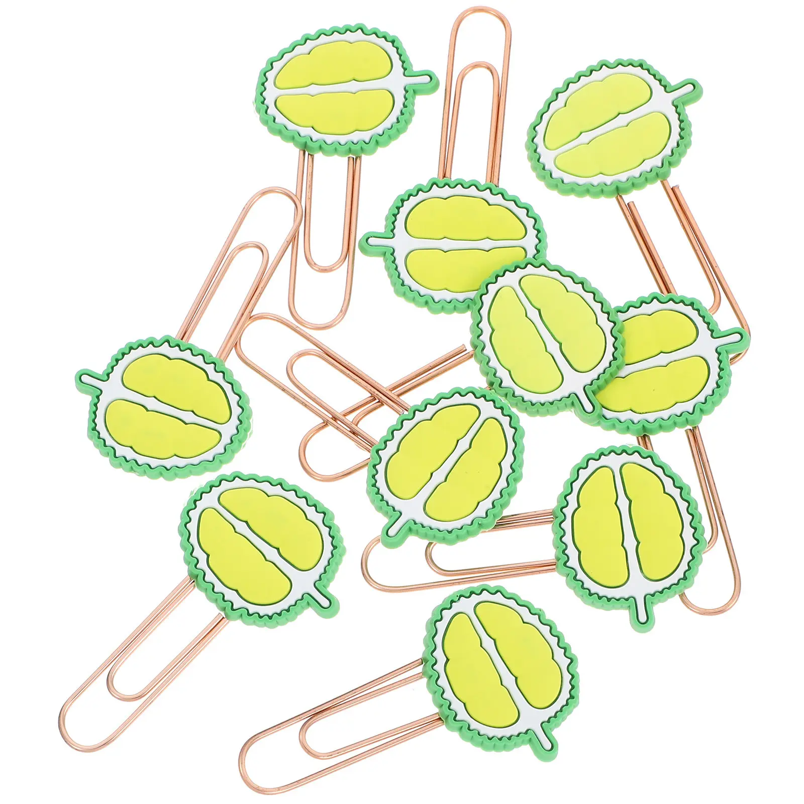 10Pcs 강력한 비 변형 금속 종이 클립 북마크 클립 교사 사무실을위한 장식 재미있는 종이 클립 북마크