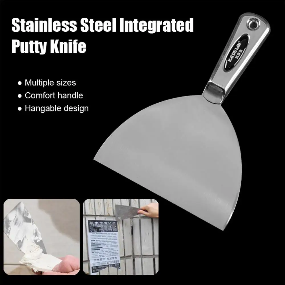 Stainless Steel Putty Knife Drywall Skimming Blade Smoothing Painting Finishing Filling Spatula Plastering Construction Tools 2