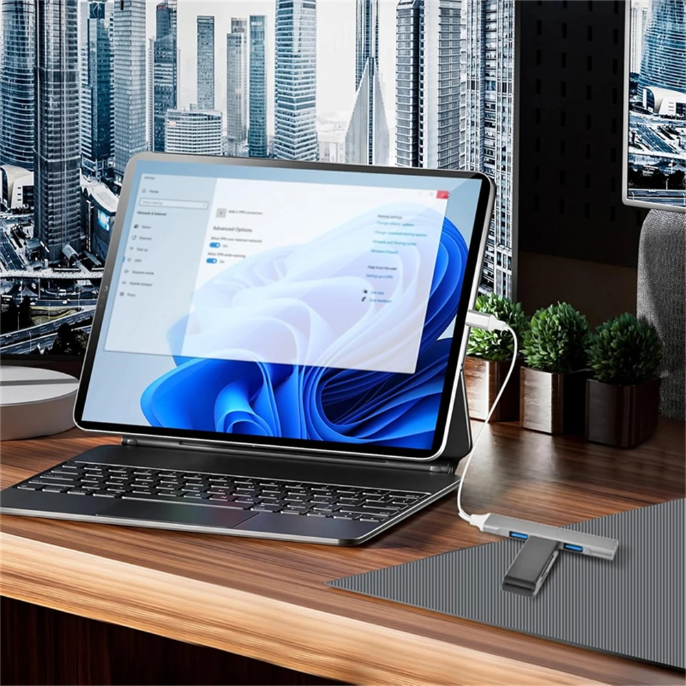 USB HUB Type C 4 Port Multi Splitter OTG USB 3.0 Adapter For Macbook 13 15 Air Pro Lenovo HUAWEI Xiaomi PC Computer For usb hub adapter usb port adaptor usb hub converter cable converter type c otg adapter
