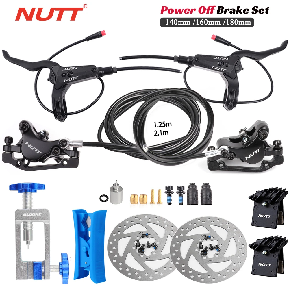 NUTT Power Off Brake Hydraulic Disc Brake With 2 Pin Male Sensor Left