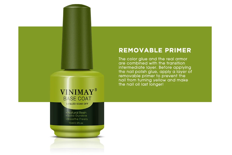 VINIMAY Base & Top Coat Gel Nail Polish