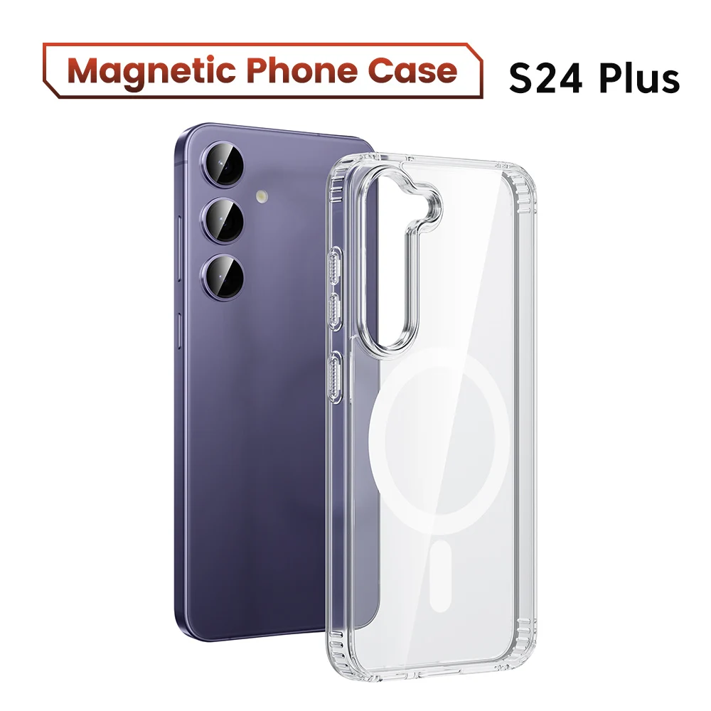 Toocki Magnetic Transparent TPU Phone Case - Soft Border Protective Cover
