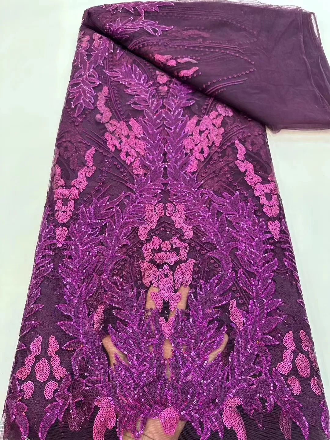 

Latest Nigerian Sequins Lace Fabrics Embroidery Net French Lace African Lace Fabric 2023 High Quality Fabric for Women Dress