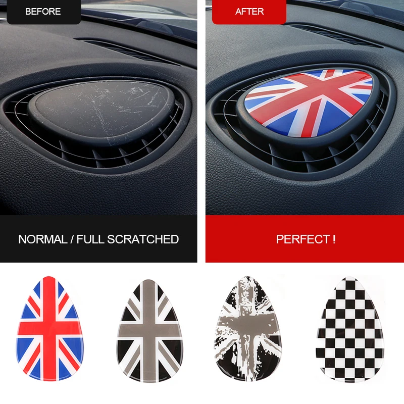 

Car Air Outlet 3D Dedicated Cover protect Sticker Decal For MINI COOPER Clubman Interior Accessories F54 F55 F56