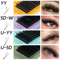 LAKANAKU YY Extensions de cils à pointe unique 8-15MM, fibres technologiques, cils flexibles légers à pointe acérée 2