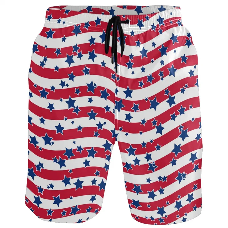 

3D Printed USA Flag Camo Short Pants Men Vintage Cool Street Beach Shorts Swim Trunks Camouflage Hawaiian Surf Board Shorts