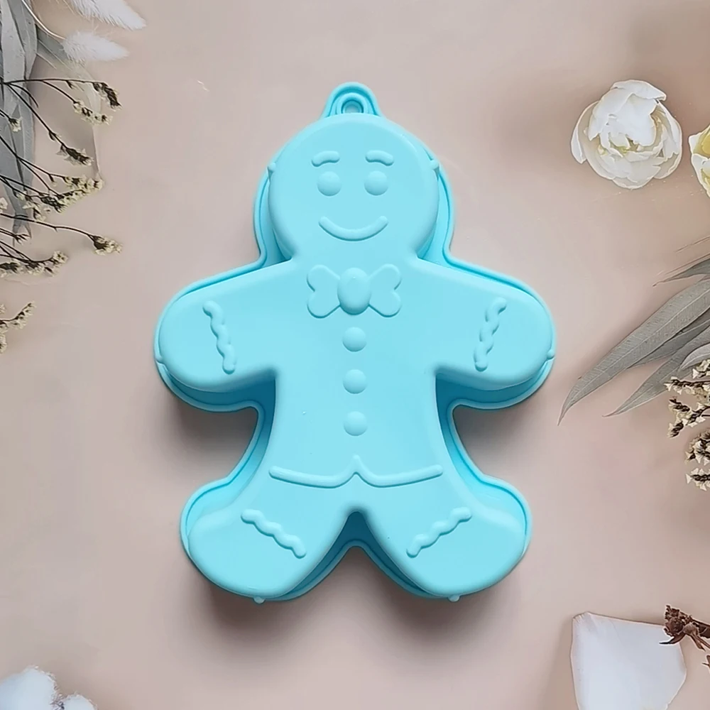 

Big Snowman Cake Silicone Mold 3D Mousse Handmade Pastry Jelly Egg Tart Bread Mold Baking Tool