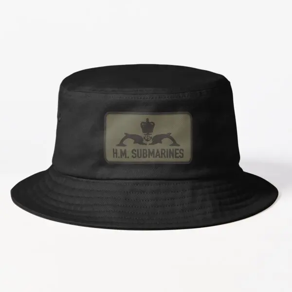 

H M Submarines Patch Bucket Hat Bucket Hat Outdoor Black Cheapu Fishermen Sport Summer Solid Color Boys Sun Casual Fashion
