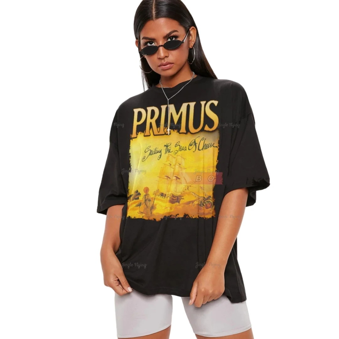 Primus Tshirt American Rock Band Primus Sailing The Sea Of Cheese T-Shirt Abbigliamento