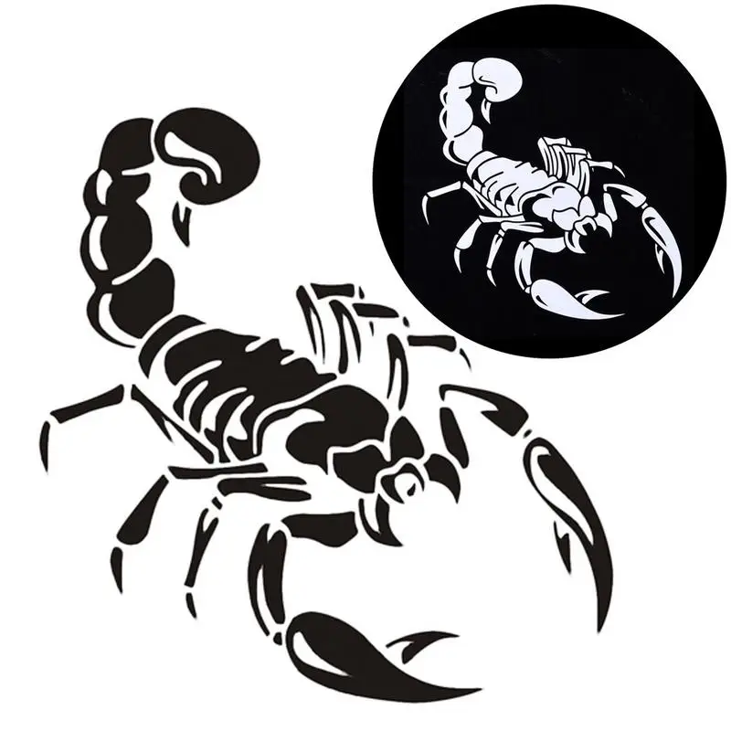 

Car Sticker 3D Scorpion Pattern Cool Car Decal Car Styling Bumper Stickers Reflective Vinyl Decal Sticker Scratch Body Cover