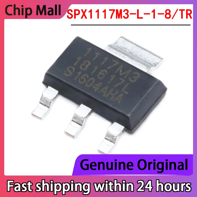 

10PCS Original Genuine SPX1117M3-L-1-8/TR SOT-223 Low Voltage Differential Linear Regulator LDO Chip