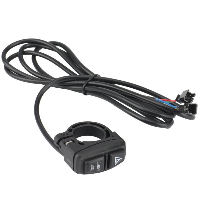 

New Single Dual Switch+Hazard Warning Switch/Indicator For Electric Scooter Bicycle Mtb Tricycle Atv EV DIY Conversion Parts