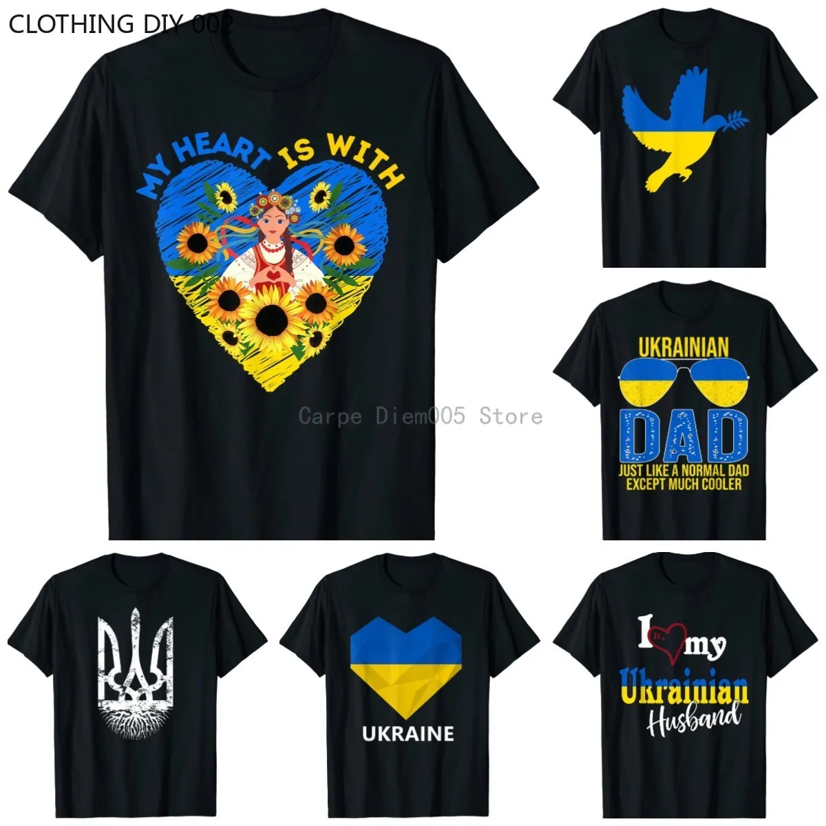 

Ukraine Ukrainian Flag Ukraine Flag Vintage T-Shirt
