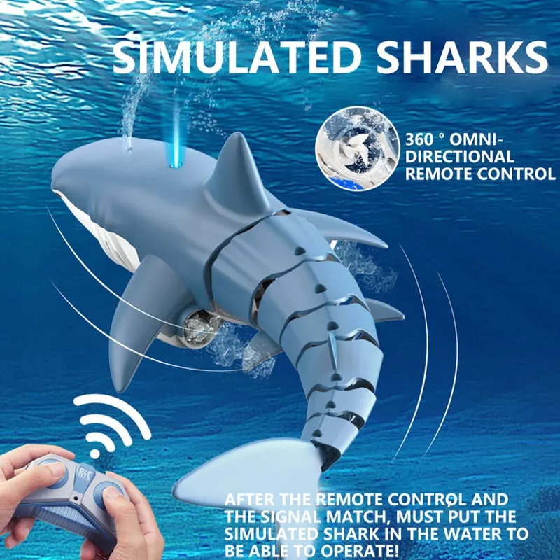 Smart Remote Controlled Boat,Shark whale Spray Water Toy,Submarine Robots Fish Electric Toys for Kids Boys baby Children,remote controlled boat,remote control submarine toys,remote control fish toys