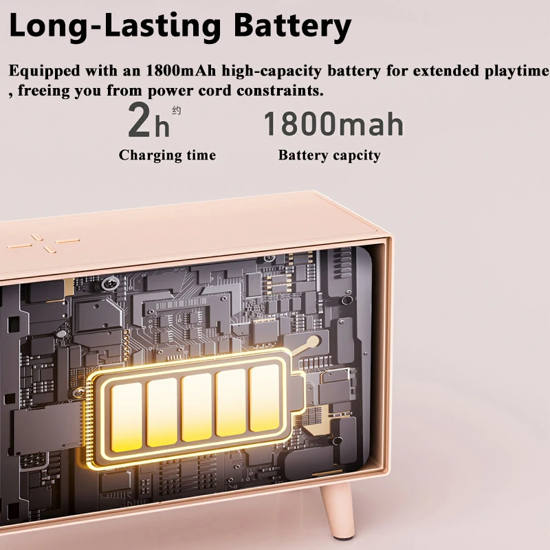 Portable Sleep Bluetooth Speaker 8 White Noise Stereo Soundbar Time Display   Wireless RGB Ambient Light Phone Wireless Charging