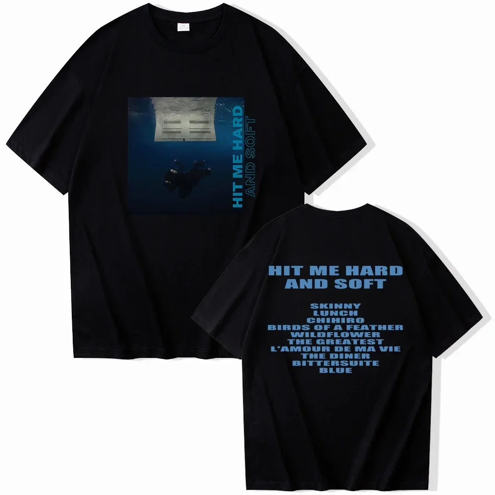 Hit Me Hard And Soft Billie T-shirt O-Neck Short Sleeve Shirts Fans Gift women 1
