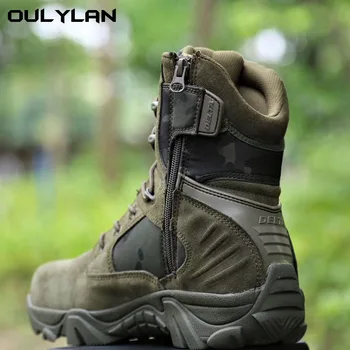 Climbing Outdoor Mens Work Safety Boots Camouflage Desert Boots Army Combat Training Shoes Outdoor Military Hiking Boots 5