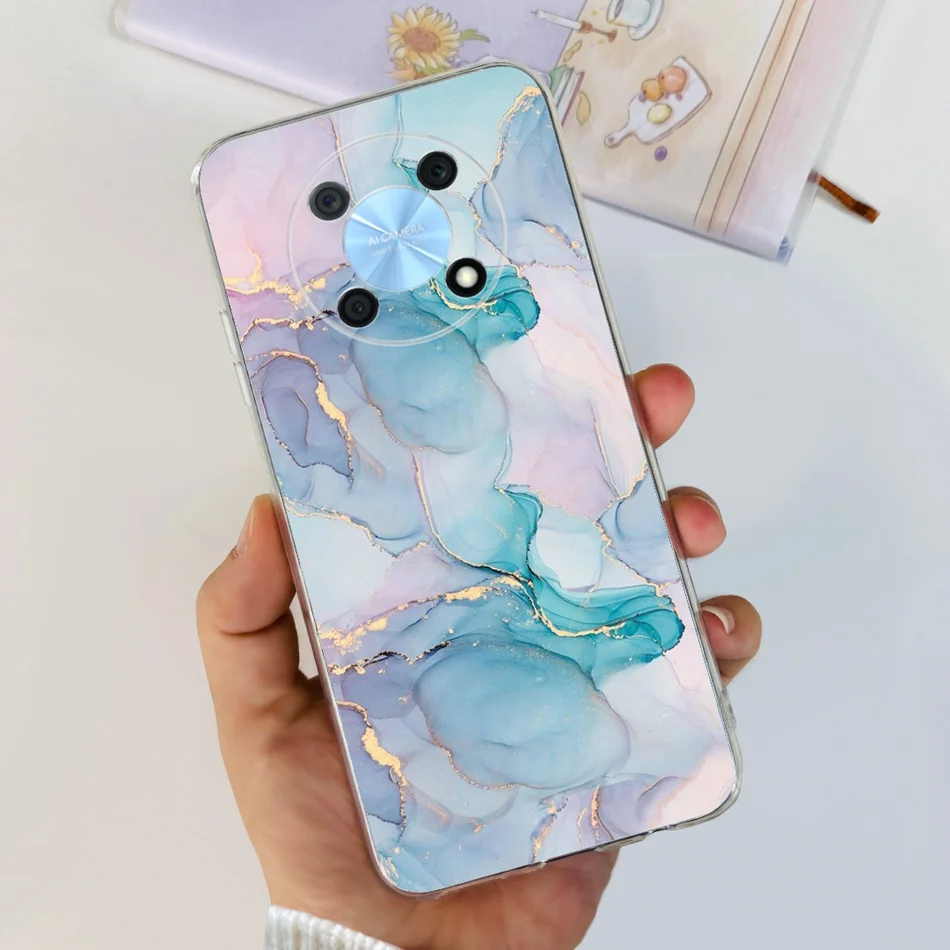 Elegant Printing Soft Silicone Clear TPU Slim Phone Case