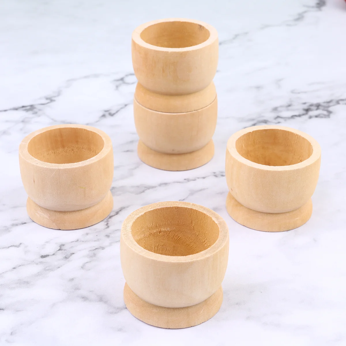 

Classic Egg Trays Easter Wooden Egg Holders Tabletop Cup Containers Storage Rack Egg Tools Unfinished Flat Wooden Eggs