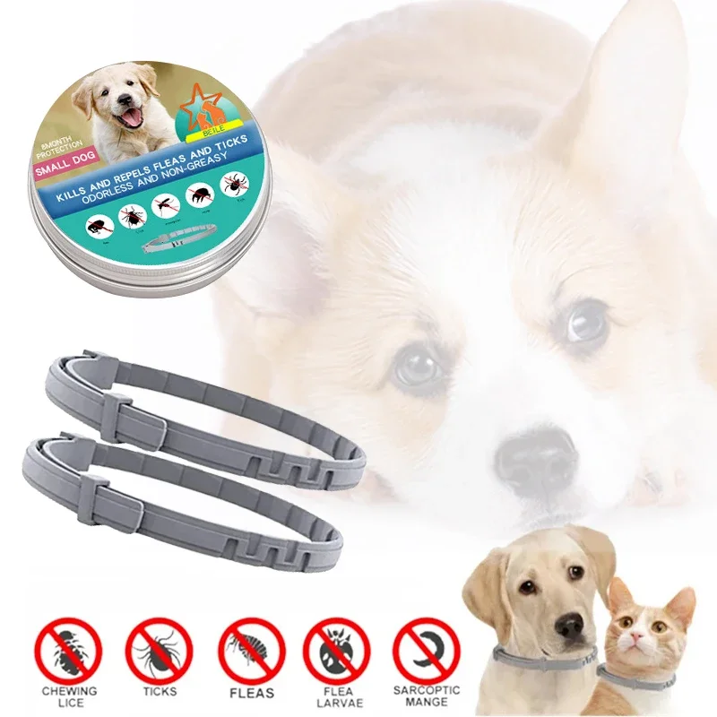 

New Pet Dog Cat Collars Veterinary Anti Flea and Tick Collar for Cats Dogs Anti-parasitic Necklace for Large Small Dogs Products