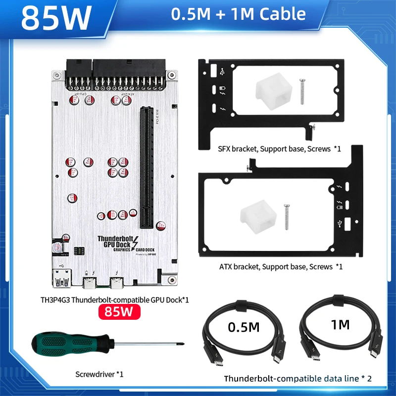 拡張カード TH3P4G4 Thunderbolt External GPU Dock TH3P4G3 Thunderbolt 4 3 GPU Dock to PCIe Graphic Card for