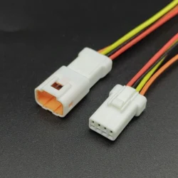 Waterproof Wire Quick Connector Kit with Sealed Plugs and Pins (5set 4p)