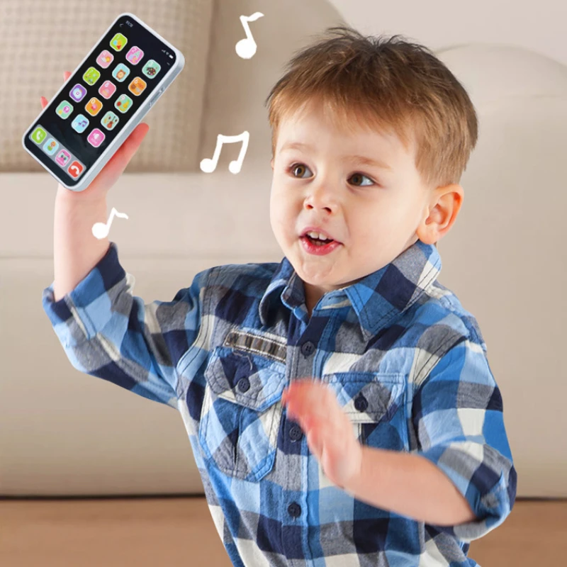 Infant Simulation Touch Screen Cell Phone Educational Toy, with Light Music, Gopher Early Education Learning Machine Sound Toy 6