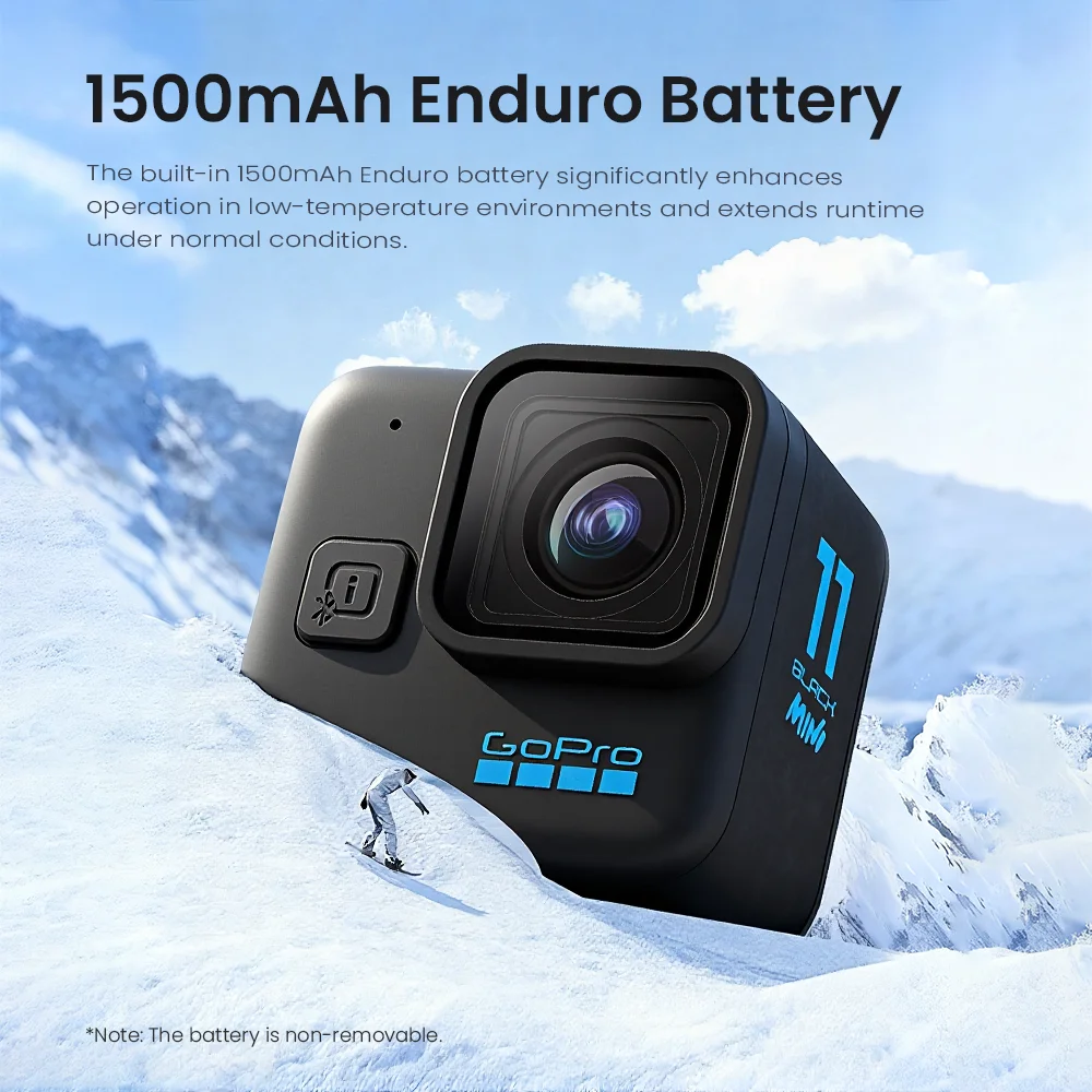 고프로 HERO11 블랙 미니 액션 카메라 5.3K 60 4K 120 프로페셔널 스포츠 카메라 24.7MP 헬멧 카메라 아웃도어 어드벤처용