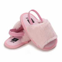 HAIZHIW 0-18 Months Fashion Faux Fur Baby Shoes For Newborn Spring Winter Cute Infant Toddler Baby Boys Girls Shoes 4