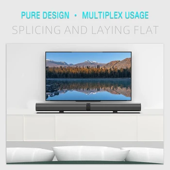 Home Theater 3D Stereo Surround Wireless Speaker Multi-Function Subwoofer Soundbar Support Foldable Split For TV/PC 3