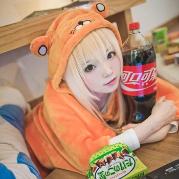 Himoto! Umaru-chan mantello Anime Umaru Chan Doma Umaru Costume Cosplay coperta di flanella mantello morbido felpa con cappuccio Costume di Halloween