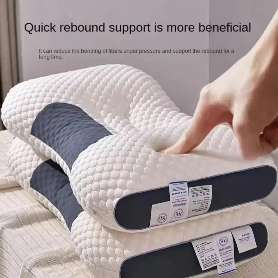 Description Picture 4 of itemCervical Orthopedic Neck Pillow Help Sleep and Protect The Pillow Neck Household Soybean Fiber SPA Massage Pillow for Sleeping