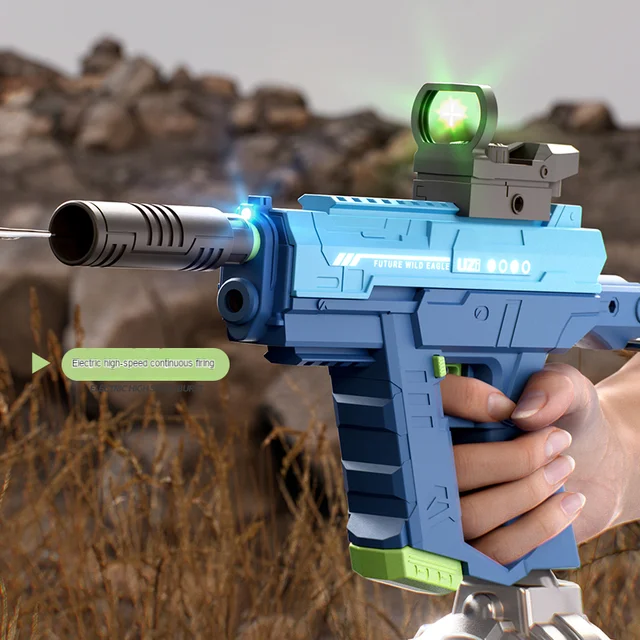 New Automatic Continuous Firing Electric Water Gun Dual Mode Automatic water absorption Summer Shoot Beach Outdoor Fun Toy Gun 2