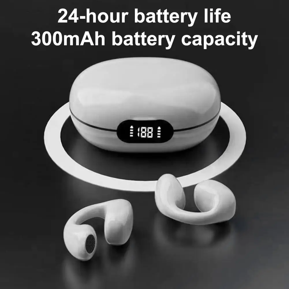 

Earphones with 5.3 Chip for Lower Power Consumption Wireless Earbuds with 3d Surround Sound Bone Conduction Technology Led