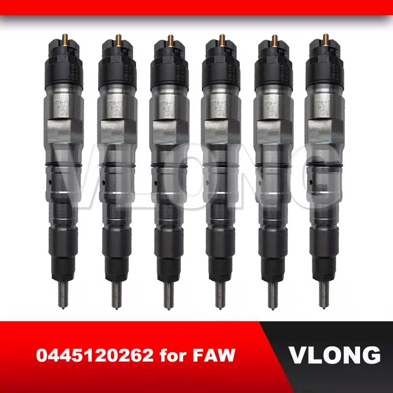 

6PCS Common Rail Fuel Inyector Sprayer 0445 120 262 0445120262 Bico Diesel Pump Injector Nozzle 0 445 120 262 for FAW XICHAI