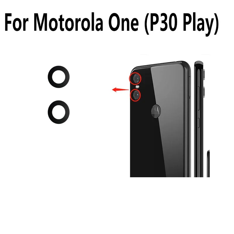 

Оригинальное стекло для объектива задней камеры Motorola One P30 Play, объектив для задней камеры с клеевым клеем, замена xt008