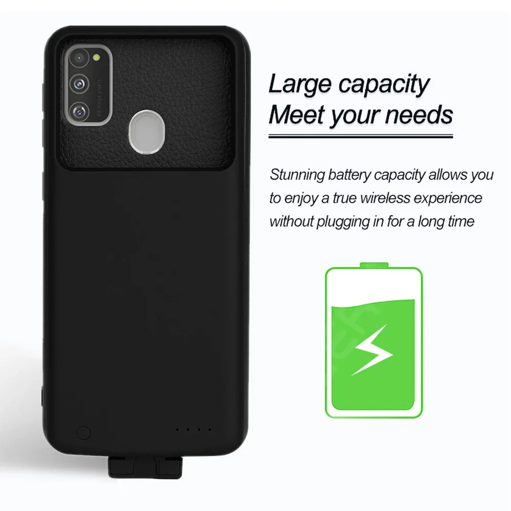 NTSPACE 백업 보조베터리 케이스, 삼성 갤럭시 M30s 배터리 충전기 케이스, 5000mAh 외장 배터리 보조배터리 충전 커버