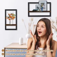 Étagères murales flottantes en bois, étagère suspendue pour rangement mural, décor rustique de ferme pour chambre à coucher, salle de bains, salon, cuisine 3