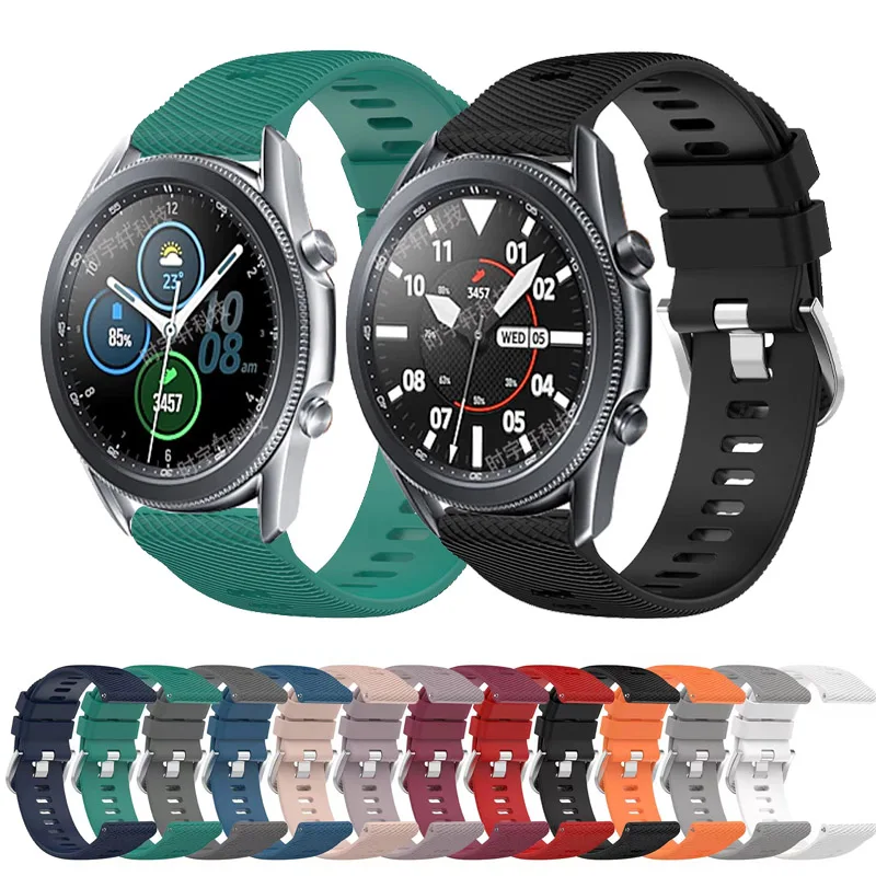Cinturino Smartwatch 22Mm 20Mm Per Samsung Galaxy 3 41Mm 45Mm/Orologio 42Mm 46Mm Cinturino In Silicone Per Samsung Gear S3 S2 Bracciale Sportivo