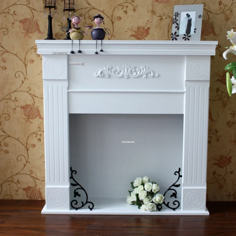 European Iron Carving Fireplace Homestay Hotel Bar Freestanding Fireplace Living Room Restaurant Villa Decorative