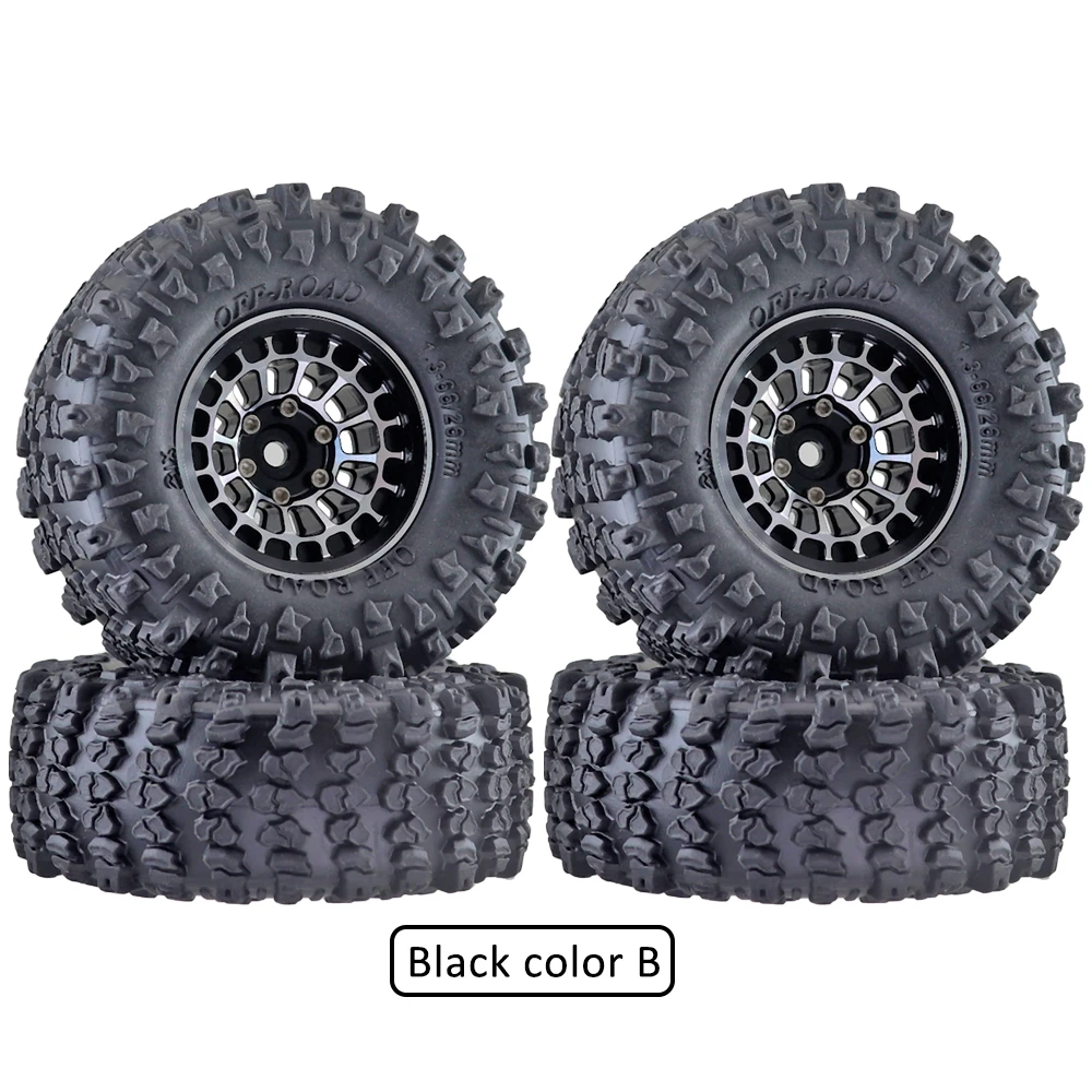Aluminiumlegierung 1,3 Zoll Beadlock Felgenreifen für 1/18 Traxxas Trx4m Trx4-m 1/24 Fms24 Axial Scx24 Rc Crawler Autoreifen – Detail 7