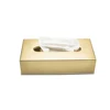 Stainless Steel Versatile Tissue Box Home Living Room Gold Light Luxury Style ins Napkin Box Suitable For Room Home Or Office 5