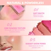 Embossed Powder Blush Peach Pink Coral Tint Makeup 3D Relief Blush Palette Brown Cheek Contour Rouge Cosmetics Face Brightens 5